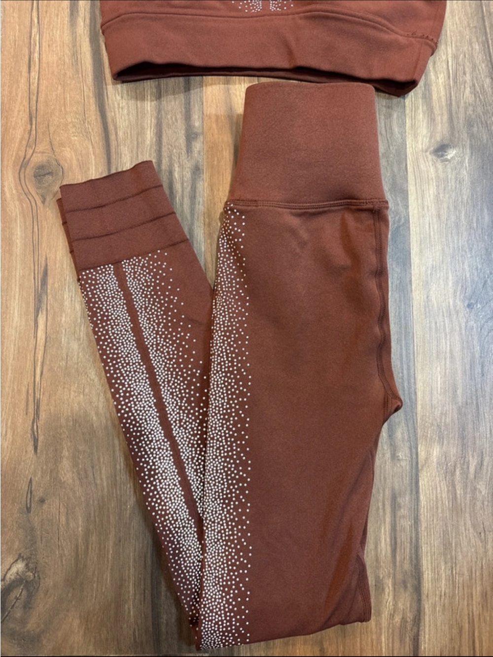 Sculpknit Fabletics Brown Workout Set - Picture 2 of 6